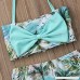 Little Girl Baby Summer 2-Pieces Bikini Swimsuit Girls Bow Halter Coconut Tree Printed Swimwear Beachsuit Blue B07QD4N97S